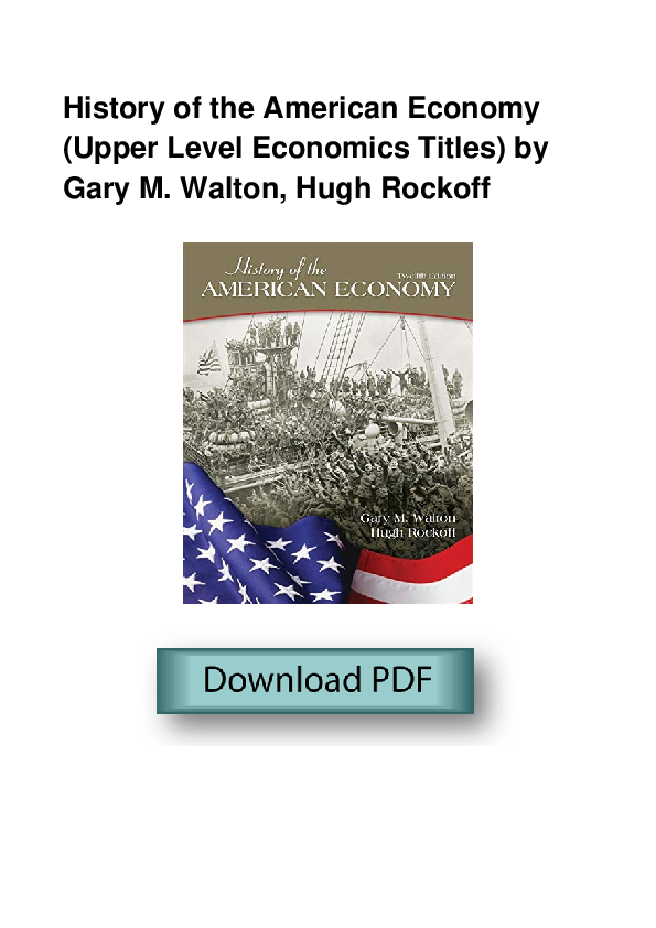 History of american economy book